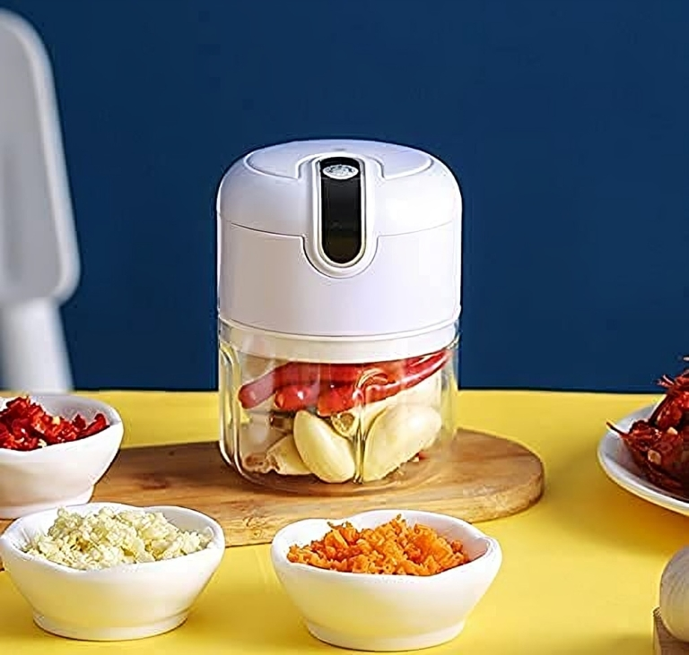 Mini Electric Garlic Chopper Portable Food Processor