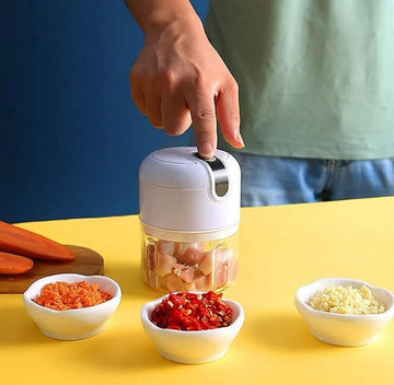 Mini Electric Garlic Chopper Portable Food Processor
